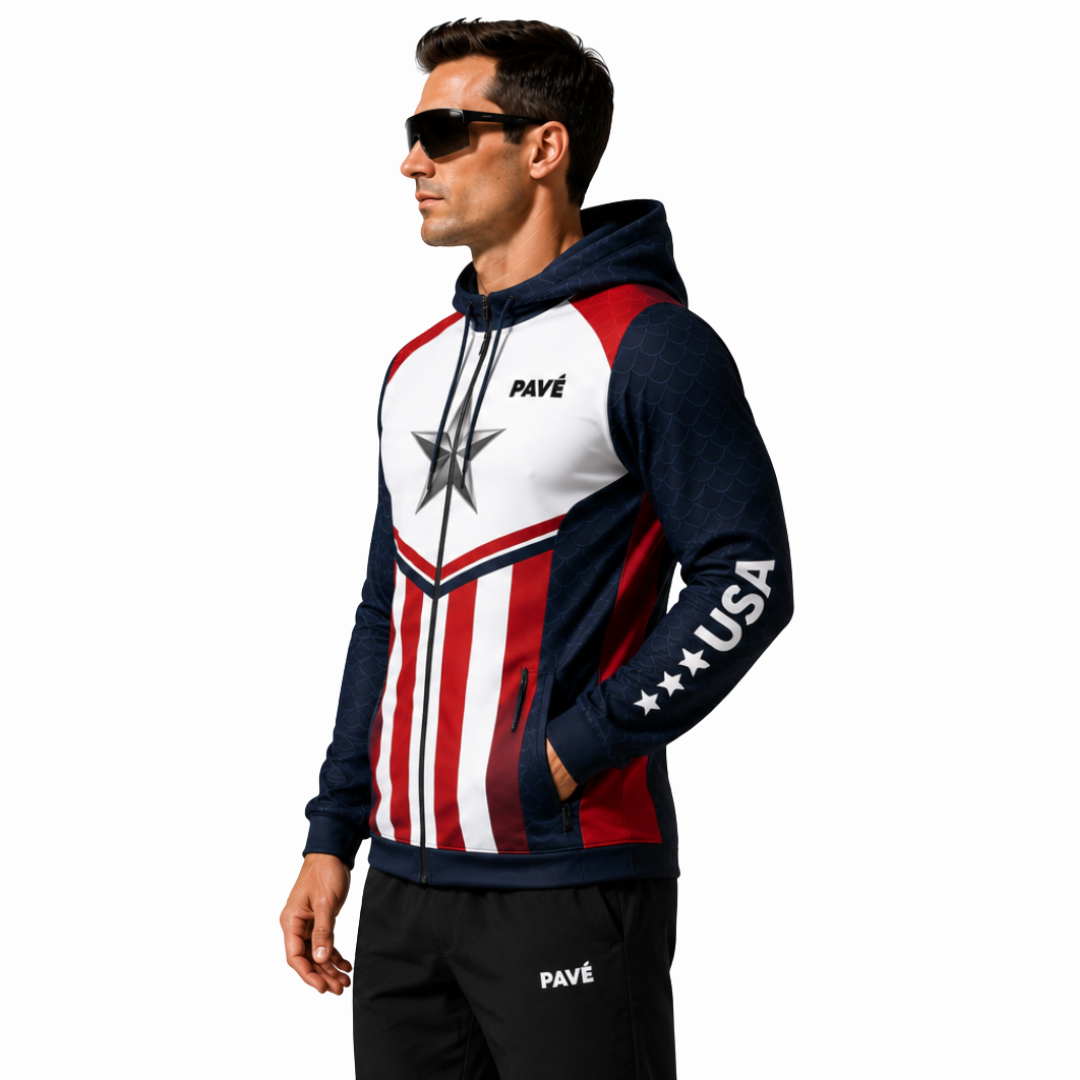 PAVÉ CAPTAIN AMERICA PRO ULTRA THERMAL JACKET HOODIE