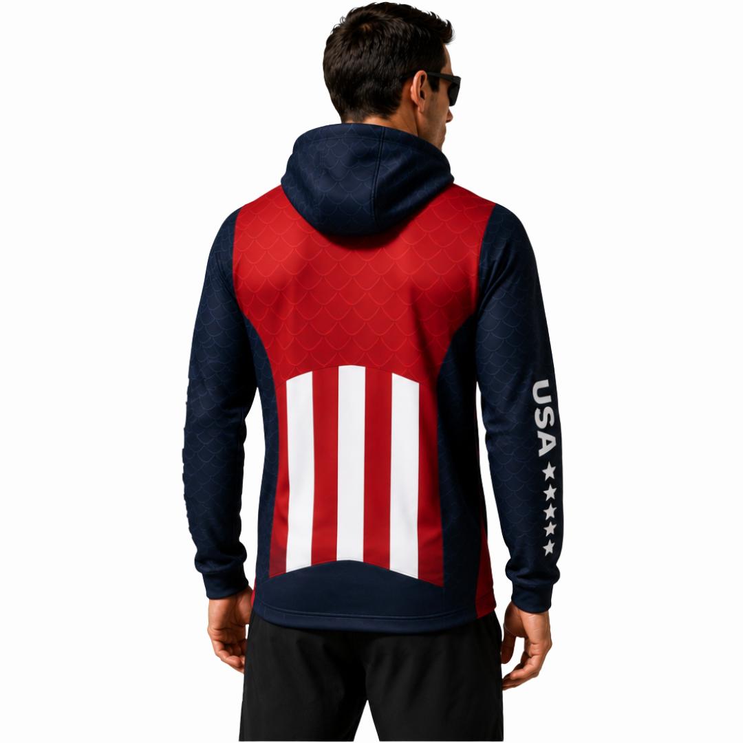 PAVÉ CAPTAIN AMERICA PRO ULTRA THERMAL JACKET HOODIE