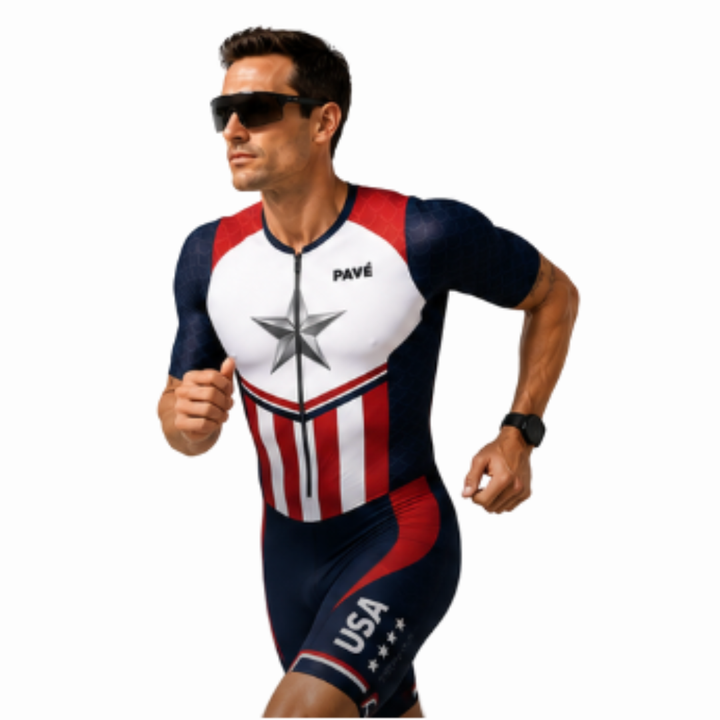 PAVÉ CAPTAIN AMERICA K'ONE RS TRISUIT