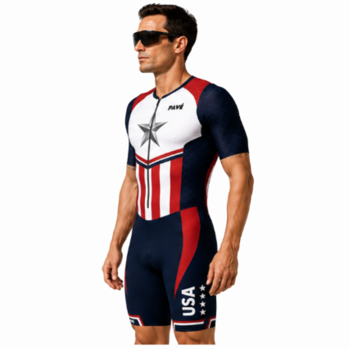 PAVÉ CAPTAIN AMERICA K'ONE RS TRISUIT
