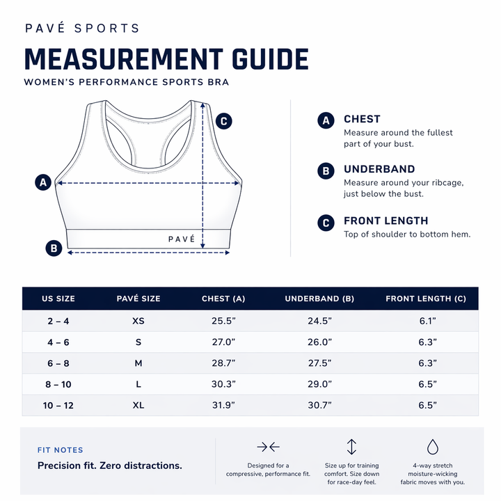 CORAL SPRINTS PAVÉ CORE FLOW SPORTS BRA